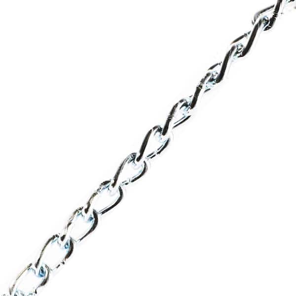 Everbilt #2/0 x 1 ft. Zinc Plated Steel Twisted Link Chain