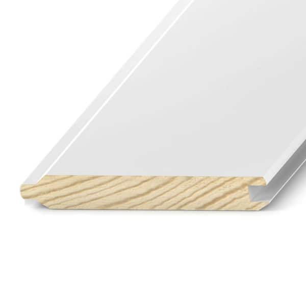 Unbranded 1 in. x 8 in. x 10 ft. Primed-Treated Pine Tongue & Groove Board