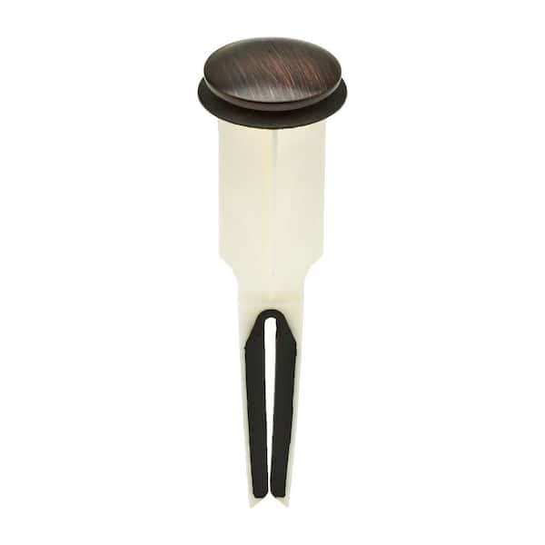 PF WaterWorks 1.5 in. Cap Dia EasyPOPUP Universal, Easy Install/Remove Pop-Up Stopper in Oil Rubbed Bronze