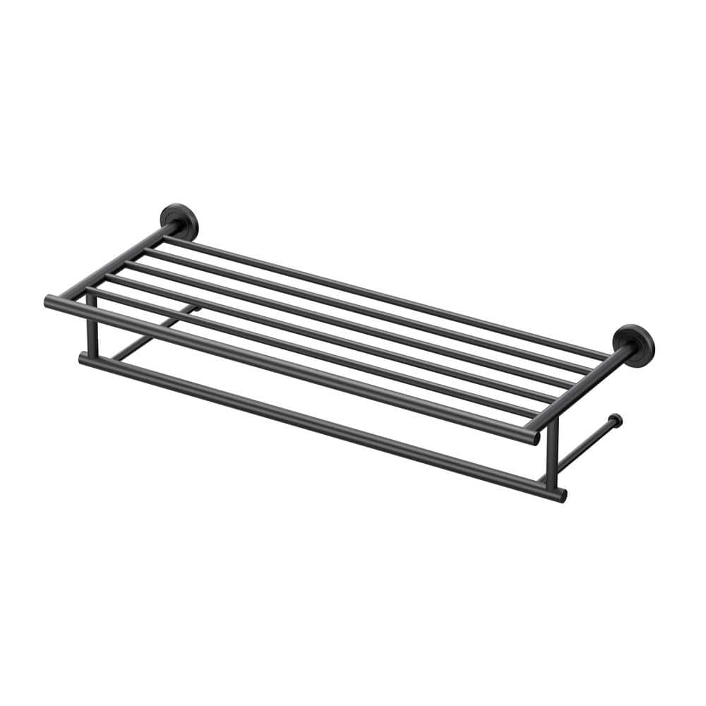 Gatco Latitude II 24 in. Towel Rack in Matte Black 4247MX The Home Depot