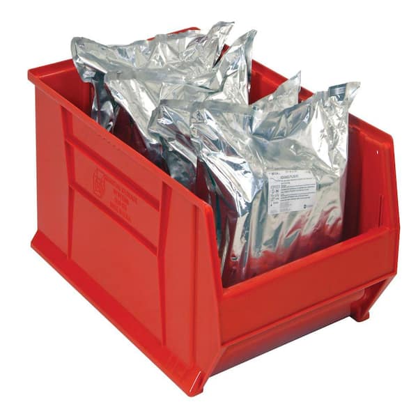 30 in. Quantum Hulk 28 Gal. Storage Tote in Red (1-Pack)