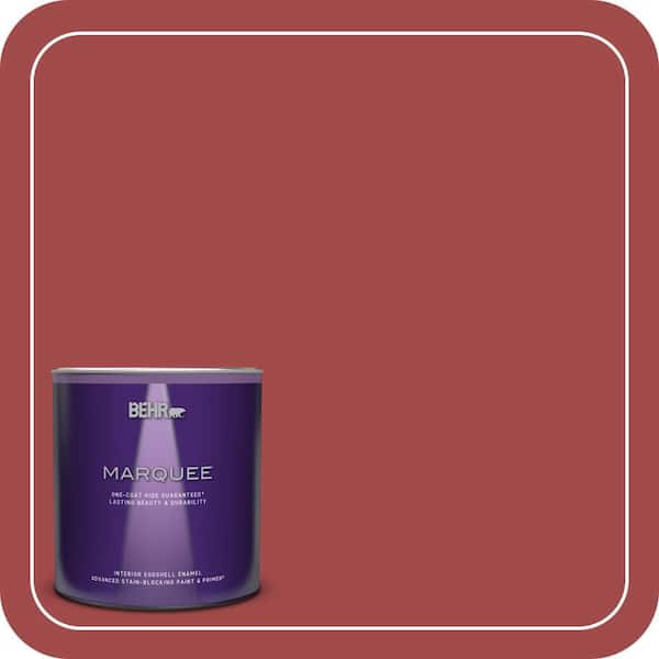 BEHR MARQUEE 1 qt. #ICC-107 Crimson Eggshell Enamel Interior Paint & Primer