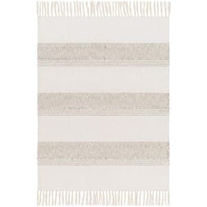 Becki Owens Polo Light Beige Cotton Acrylic Polyester Throw Blanket