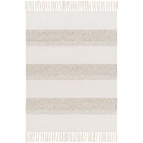 Livabliss Becki Owens Polo Light Beige Cotton Acrylic Polyester Throw Blanket