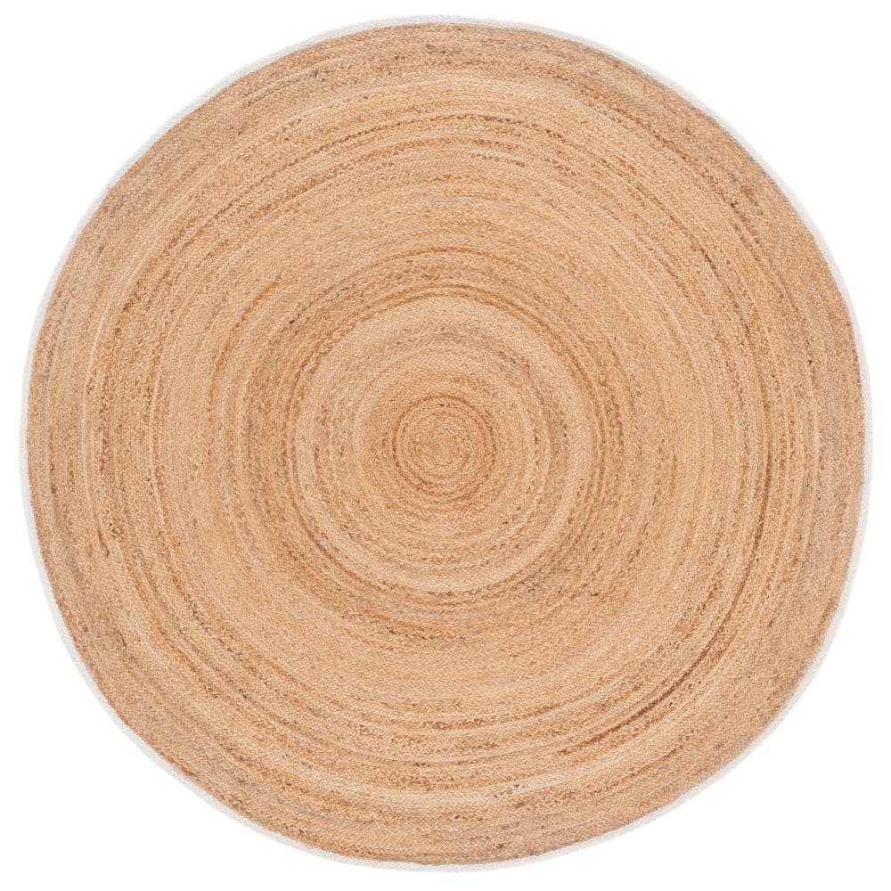 SAFAVIEH Natural Fiber 6 ft. x 6 ft. Natural Woven Circle Round Area ...