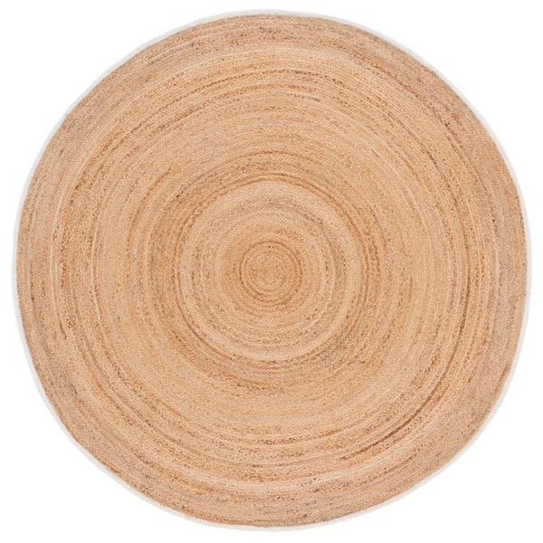 Natural Fiber 6 ft. x 6 ft. Natural Woven Circle Round Area Rug