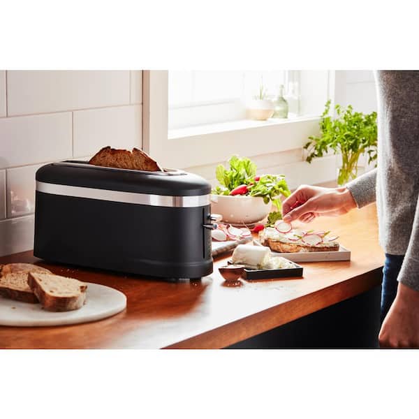 Reviews for KitchenAid 2-Slice Matte Black Long Slot Toaster with