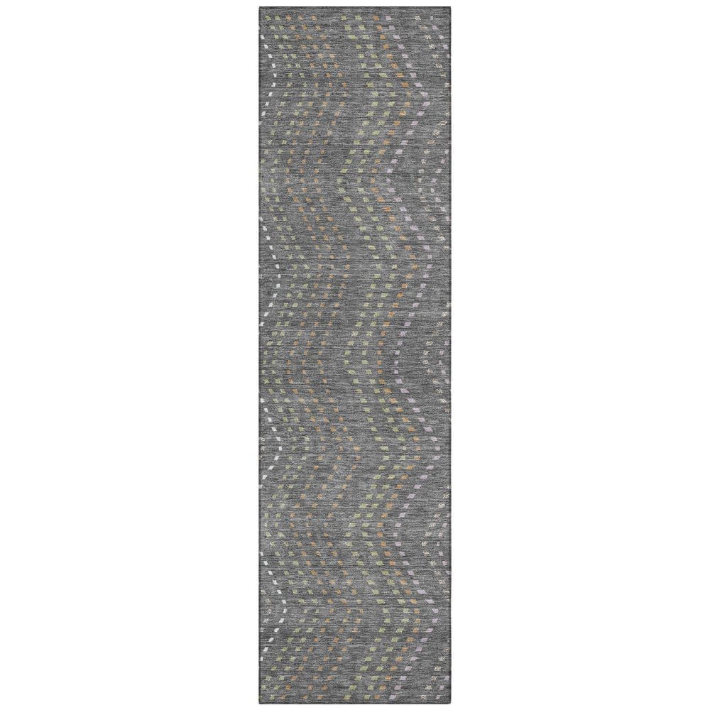 Chantille Machine Washable Indoor/Outdoor Abstract ACN2992 Gray 2 ft. x 7 ft. Runner Rug price history on PriceWatchPro