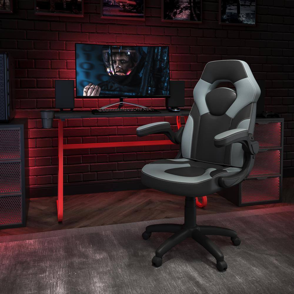 51.5 in. Red Gaming Desk and Chair Set