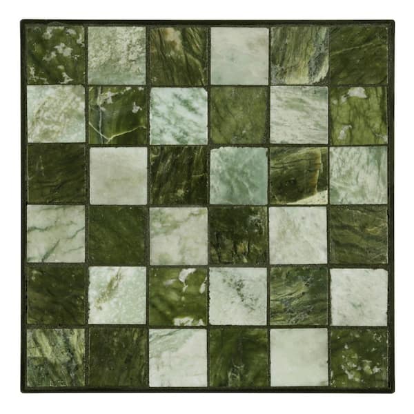 Outdoor Essentials 12 in. x 12 in. Jade Small Tile Decorative Garden Stone