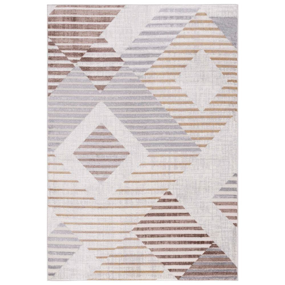Palma 4 ft. x 6 ft. Beige/Light Gray Abstract Geometric Area Rug price history on PriceWatchPro