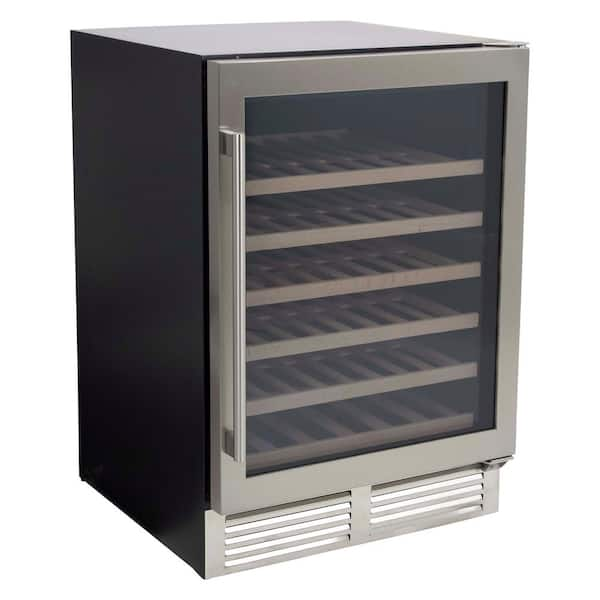 Avanti DESIGNER Series Wine Cooler, 51 Bottle Capacity, in Stainless ...