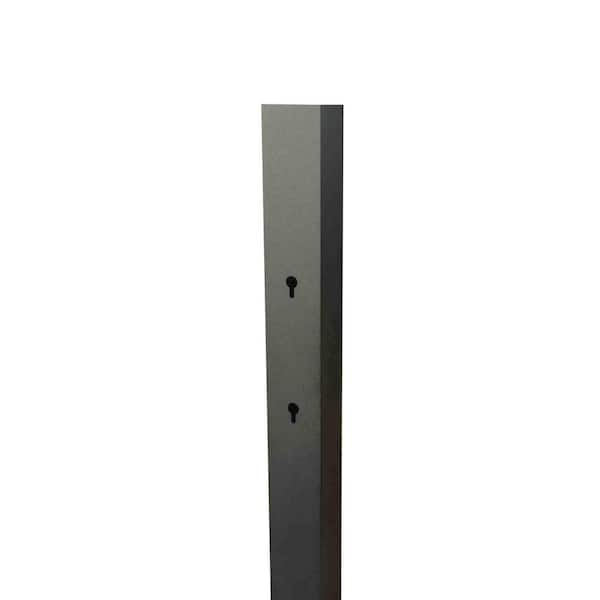 Unbranded Aluminum Black Powder Coated Mailbox Post with Spira EZ Mount System