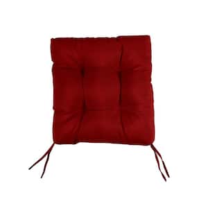 Crimson Tufted Chair Cushion Square Back 16 x 16 x 3