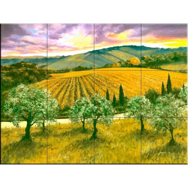 The Tile Mural Store After the Storm 17 in. x 12-3/4 in. Ceramic Mural Wall Tile