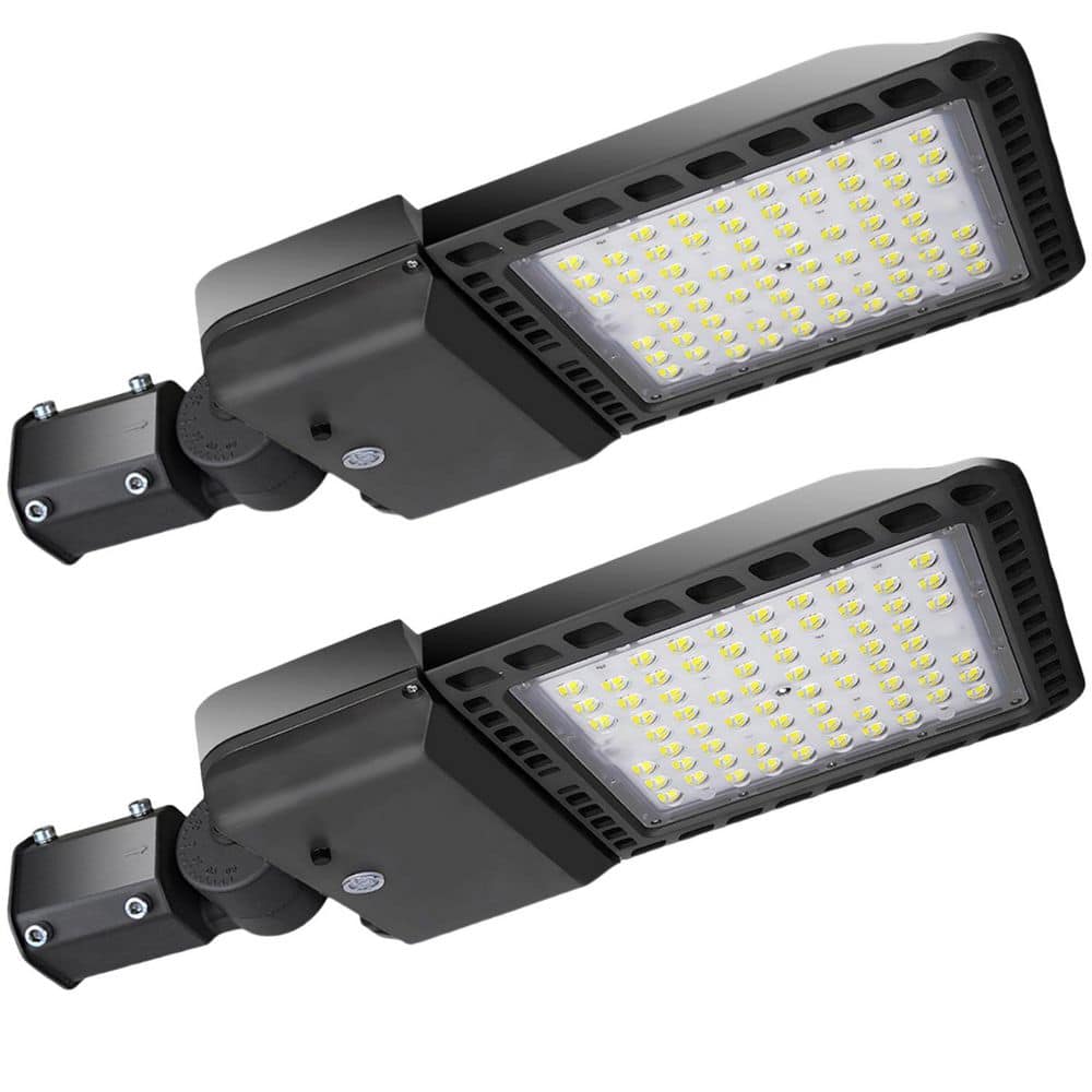 1500-Watt Equivalent Bronze Integrated LED Outdoor Weatherproof Street & Flood Light 39000LM Dusk to Dawn Control 2-PACK price history on PriceWatchPro