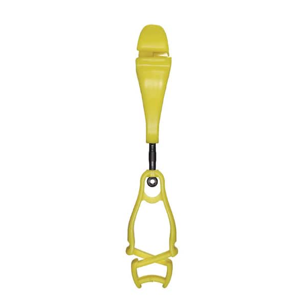 Ergodyne Squids 3420 Lime Swivel Glove Clip Holder - Dual Clips - (100-Pack)