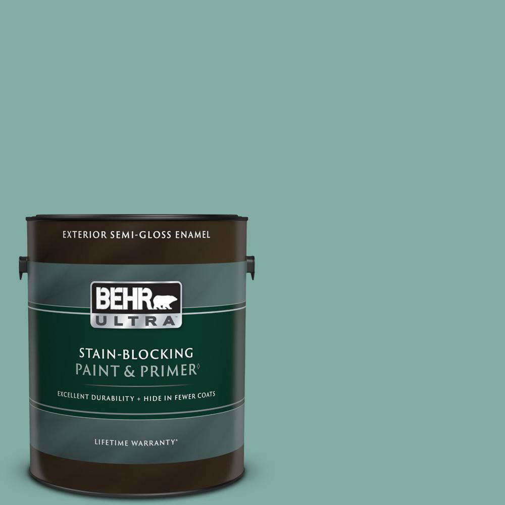 1 gal. #M440-4 Summer Dragonfly Semi-Gloss Enamel Exterior Paint & Primer -  BEHR ULTRA, 08157501