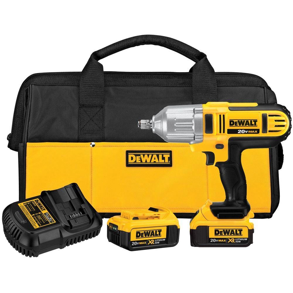 DEWALT 20V MAX Cordless 1/2 in. High Torque Impact Wrench with Hog