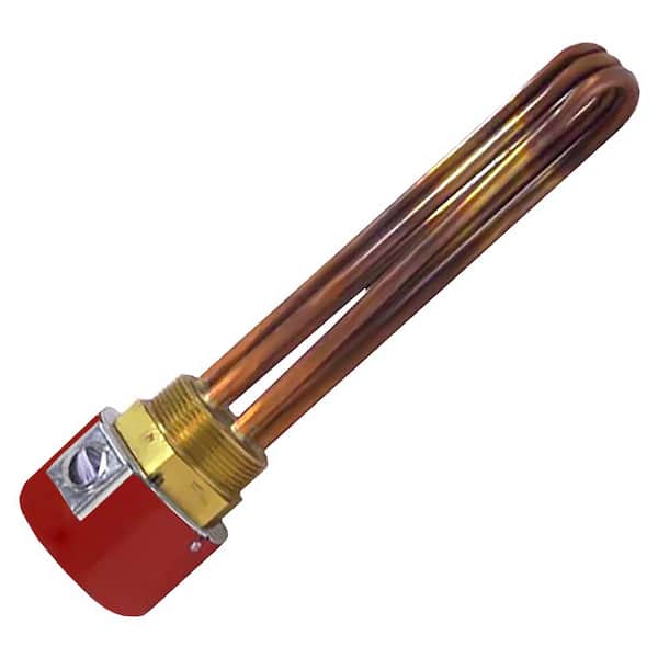 CALORITECH CX Series 20,473 BTU Screwplug Immersion Electric Heater, 2.5 in. NPT, 6 kW, 600-Volt, Used Primarily for Heating Water