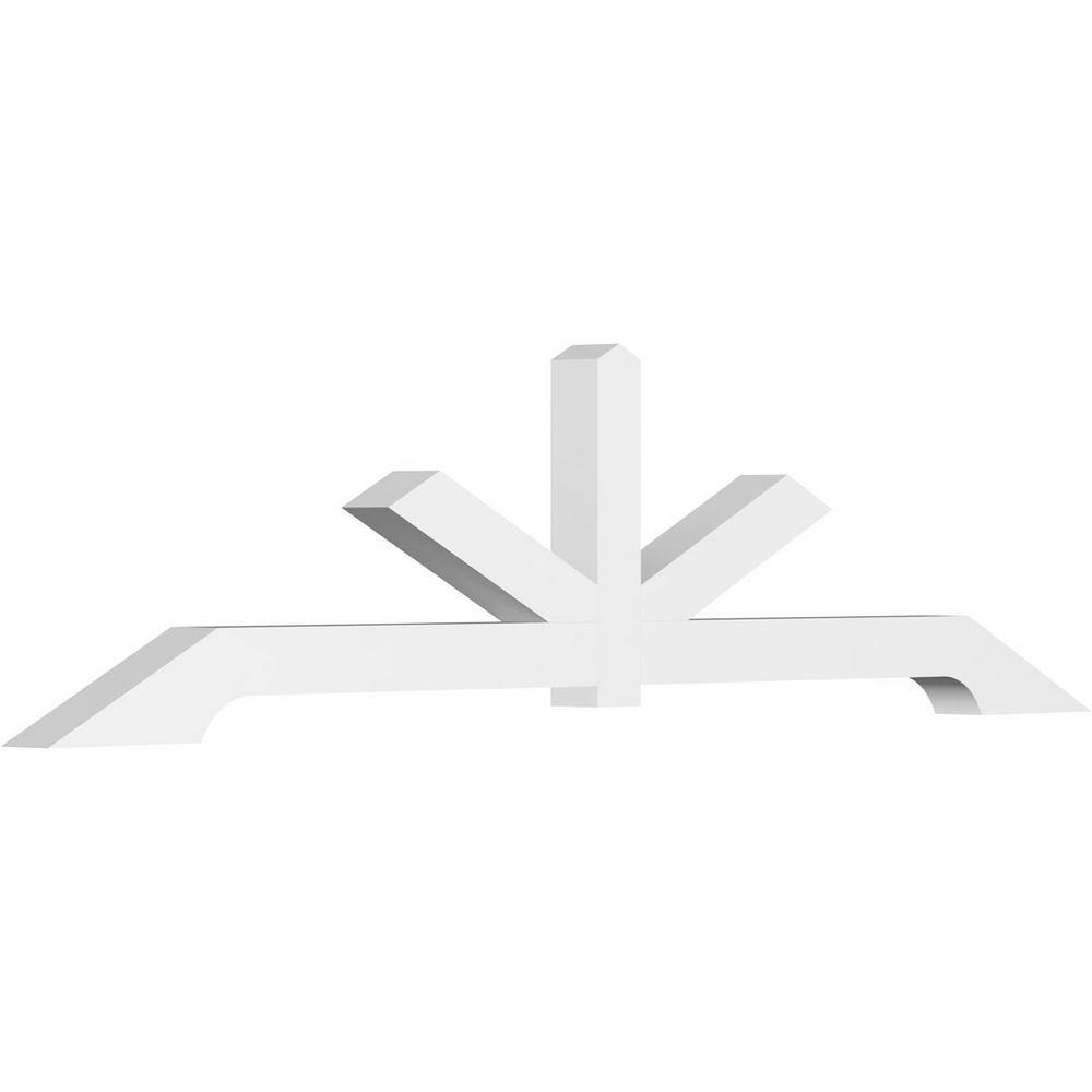 96 in. W x 24 in. H x 4 in. D x 4 in. F, 6/12 Pitch, Vanguard Signature Urethane Gable Bracket, Primed Tan price history on PriceWatchPro