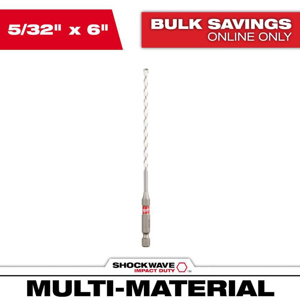5/32 in. x 4 in. x 6 in. SHOCKWAVE Carbide Multi-Material Drill Bit price history on PriceWatchPro