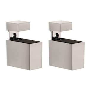 CUADRO 0.2 in.-0.79 in. Stainless Adjustable Shelf Bracket (2-Pack)