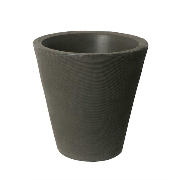 Olympus Self-Watering 17 in. H x 16 in. Brownstone Plastic Planter