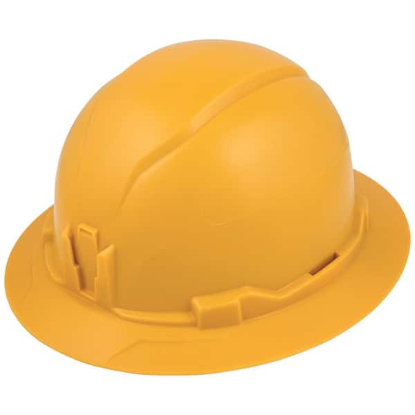 Klein Tools Hard Hat, Non-Vented, Full Brim Style, Yellow