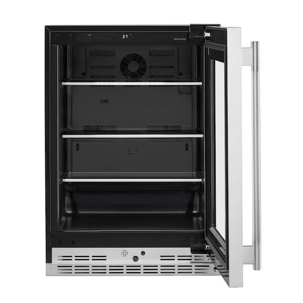 KitchenAid 24 in. Single Zone Beverage Cooler in PrintShield