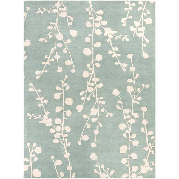 Livabliss Leonel Seafoam/Ivory 8 ft. x 11 ft. Indoor Area Rug