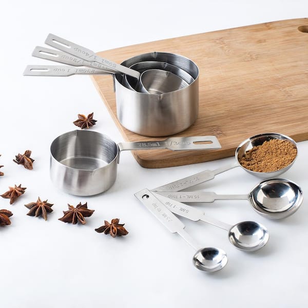 430 stainless steel mini measuring spoon, 5-piece set, seasoning measuring  spoon, baking tool measuring spoon