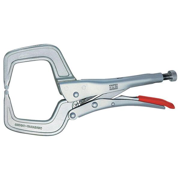 KNIPEX Locking Pliers With Round Jaws - German Made Chrome Plated Tool