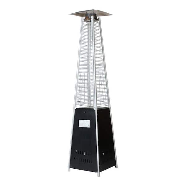 48000 BTU Outdoor Patio Heater for Patio Propane with Detachable Wheels Protective Cover Outdoor Terrace Garden Poolsid