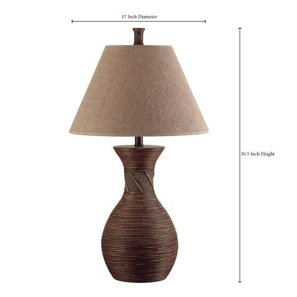 Santiago 31 In Natural Reed Table Lamp, 17 Inch Table Lamps