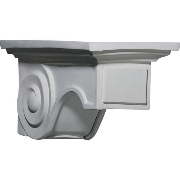 Ekena Millwork 6-1/4 in. x 11-3/4 in. x 5-7/8 in. Polyurethane Giana Bracket