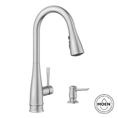 Birchfield Single-Handle Pull-Down Sprayer Kitchen Faucet With Reflex And Pow...