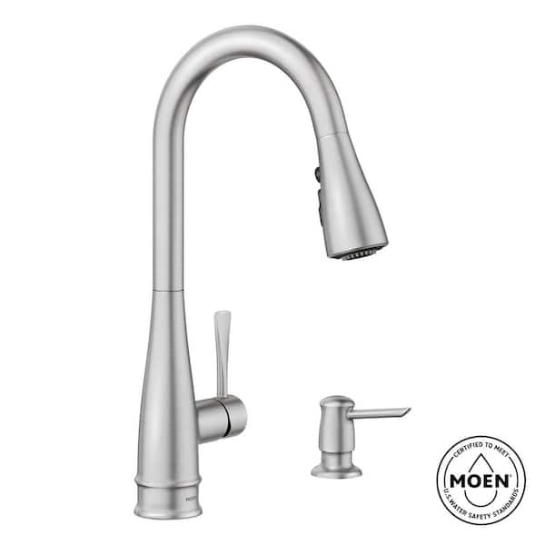 Birchfield Single-Handle Pull-Down Sprayer Kitchen Faucet with Reflex and PowerBoost in Spot Resist Stainless