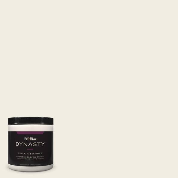BEHR DYNASTY Home Decorators 8 oz. #HDC-WR14-1 Flurries Eggshell Enamel Stain-Blocking Interior Paint and Primer Sample