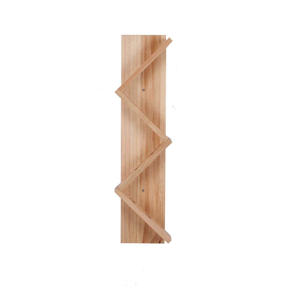 Vertical Z-Wine Rackwall-Mounted Solid Wood Wine Rack for Living Room, Kitc