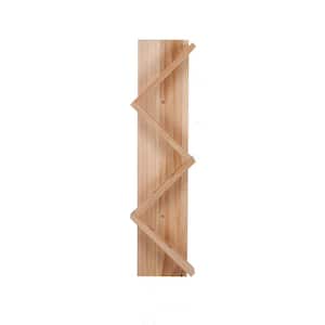 Vertical Z-Wine Rackwall-Mounted Solid Wood Wine Rack for Living Room, Kitchen, Natural