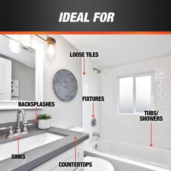 DAP Silicone Max 10.1 White Kitchen and Bath Silicone