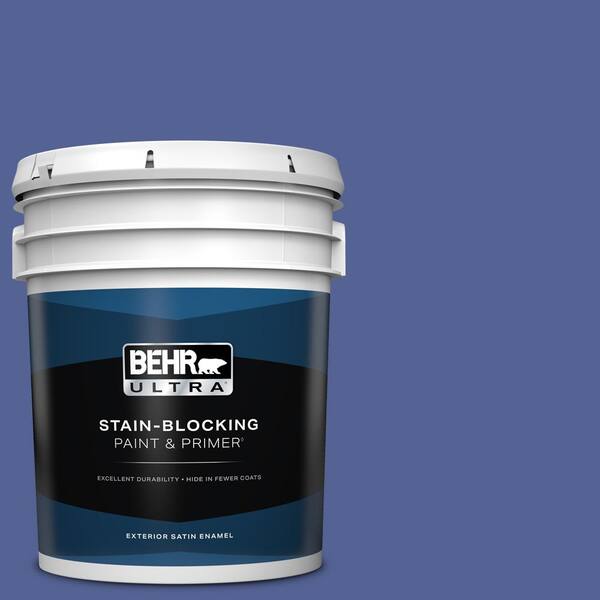 BEHR ULTRA 5 gal. #610B-7 Breathtaking Satin Enamel Exterior Paint & Primer