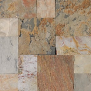 Desert Trail Pattern Gauged Slate Floor and Wall Tile (5 kits / 80 sq. ft. / pallet)