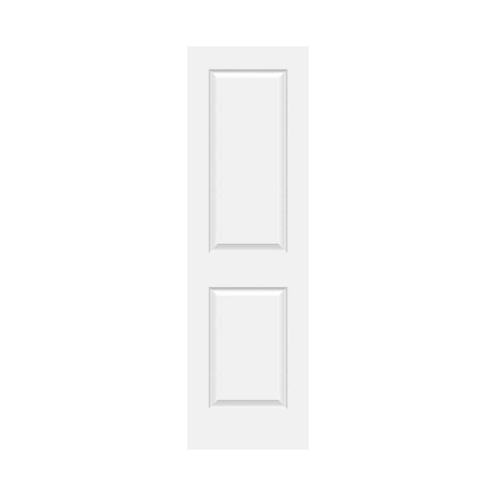 24 in. x 80 in. Pre-Drilled White Primed Hollow Core Wood 2-Panel Interior Molded Door Slab,Left Hand Inswing, Composite price history on PriceWatchPro