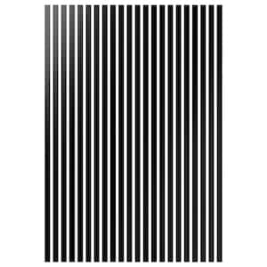 Adjustable Slat Wall 1/8 in. T x 2 ft. W x 8 ft. L Black Acrylic Decorative Wall Paneling (22-Pack)