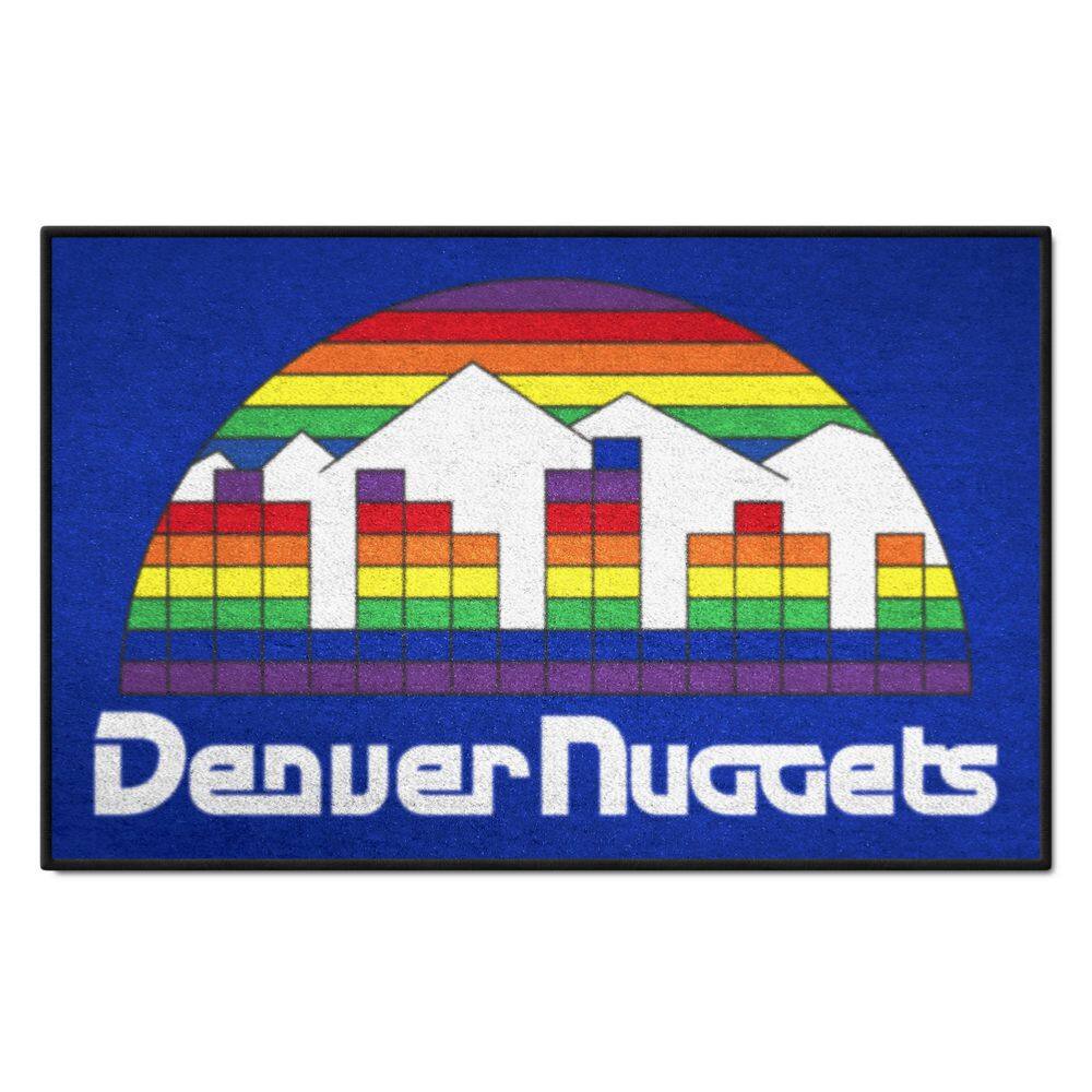 FANMATS NBA Retro Denver Nuggets Blue 2 ft. x 3 ft. Starter Mat Area Rug  35273 - The Home Depot