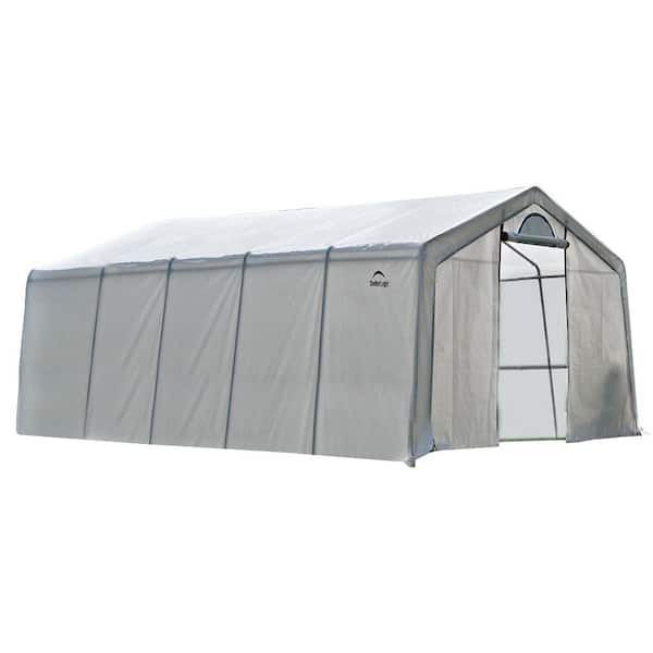ShelterLogic 12 ft. W x 20 ft. D GrowIt Heavy-Duty, Walk-Thru Greenhouse with Patent-Pending Stabilizers and Easy-Slide Cross Rails