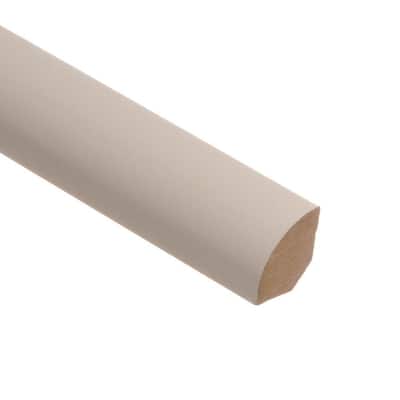 Recoatable White 5/8 in. Thick x 3/4 in. Wide x 94 in. Length Laminate Quarter Round Molding