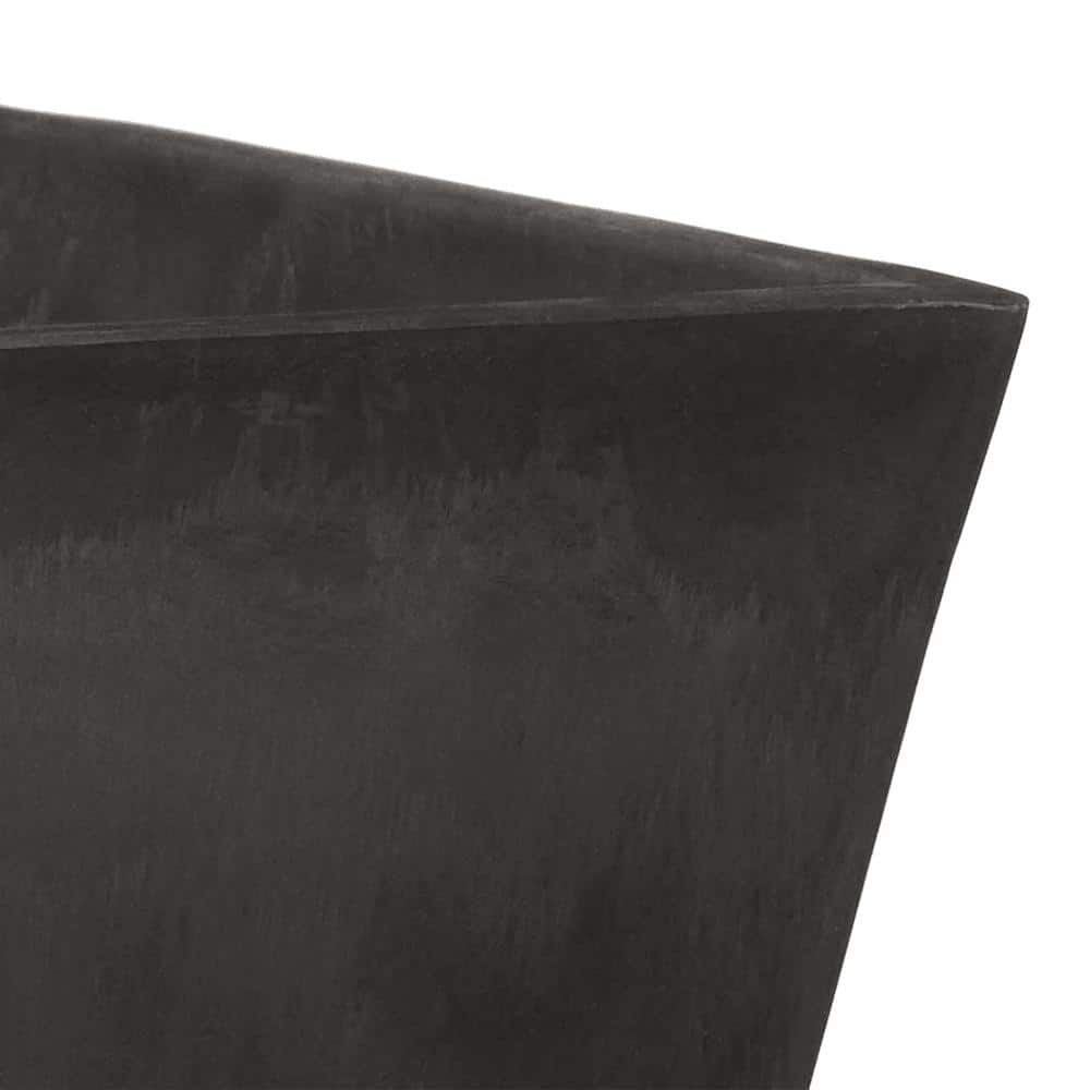 Medium Dark Charcoal Recycled Plastic Square Planter